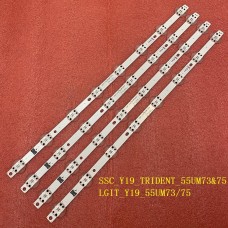 LED підсвітка TV 55UM7600PCA SSC-Y19-Trident-55UM73&75 4шт ART-20F1650