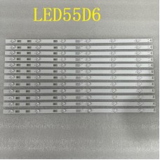 LED підсвітка TV LED55D6-01(A) 30355006201 LE55Q6500U  6led 3v 590mm  12шт ART-20F1790