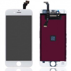 Дисплей (модуль) Apple iPhone 6  з сенсором та рамкою, білий, H/C On-Cell