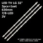 LED підсвітка TV LG 32 630mm 7/8-led 6916L-1204A 6916L-1105A 6916L-1106A 6916L-1438A ROW21 REV-09 3шт ART-11447