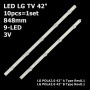 LED підсвітка TV LG 42 inch POLA20 POLA 20 42 A/B Type Rev01 Rev 01 5шт A + 5шт B 10шт ART-11291