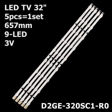 LED підсвітка TV 32 9LED 3V 657mm SHARP D2GE-320SC1-R0 2013SVS32 BN96-28489A (Original) 5шт ART-11691