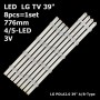 LED підсвітка TV LG 39 inch 776mm LG POLA20 39” A/B-Type Rev 00 HC390DUN T390HVJ010 AGF78161701 8шт ART-11290