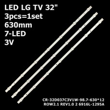 LED підсвітка TV LG 32 inch 630mm 7led A1/B1/B2 6916L-1438A 6916L-1295A 6916L-1437A 3шт ART-11282