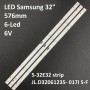 LED підсвітка Samsung TV 32 JLD32061235-017ES-F SJHLD3200601-2835BS-F 3шт ART-11319