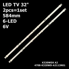 LED підсвітка TV Philips 32“ K320WDX A2 4708-K320WD-A2113N01 4708-K320WD-A2113N11 2шт. 1