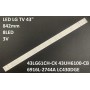 LED підсвітка LG TV 43 V165 ART3 2744 rev01 6919L-2744A 6916L-2744A UHD-1 3шт ART-11603