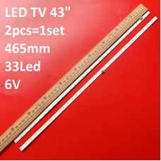 LED підсвітка TV 43 inch 33-led 6V 465mm LB43044 V0_00_L V1_00_R T430HVF0327443T08004-00 2шт ART-11963