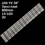 LED підсвітка Samsung TV 39 800mm 3V 2013SVS39F REV19 L8/R5 D2GE-390SCA-R3, D2GE-390SCB-R3 7шт ART-11788