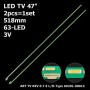 LED підсвітка TV 47 V13 ART TV REV 07/04 L+R 6916L-1179B 6916L-1180B 6920L-0001C 2шт ART-11892