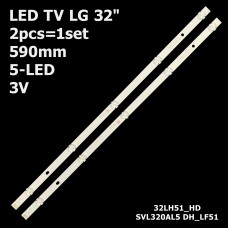 LED підсвітка LG TV 32“ 3C5CZ-59015 32LH51-HD SSC_32inch_HD_REV05_150925 3C5CZ-59015 2шт.