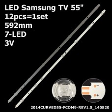 LED підсвітка TV 55 587mm 7-led 3V 2014CURVED55-FCOM9-REV10 LED55XT810X3DU 12шт ART-12480