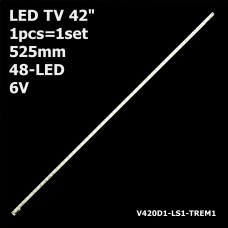 LED підсвітка TV 42 48-led 6V 525mm V420D1-LS1-TREM1 TX-42AS600E V420DK1-KS1 1шт ART-12400