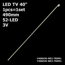 LED підсвітка TV 40 inch 490mm 52-led V400HJ6-ME2-TREM1 V400HJ6-ME2-TREM2 Y400HJ6-WE2-TREM1 1шт ART-12527