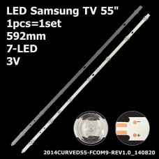 LED підсвітка TV 55 587mm 7-led 3V 2014CURVED55-FCOM9-REV10 LED55XT810X3DU 1шт ART-12573