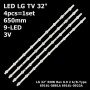 LED підсвітка TV LG 32 ROW Rev 06/ Rev 09 6916L-0881A 6916L-0923A (6916L-1030A 6916L-1031A) 4шт ART-12479