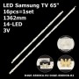 LED підсвітка TV Samsung 65 inch 1362mm D4GE-650DCA-R2 D4GE-650DCB-R2 (2014SVS65F) 16шт ART-12593