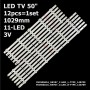 LED підсвітка TV 50 inch 11-led SVJ500A16_REV07_11LED_L-TYPE_140709 LB-C500F13-E2-A-G6-SE1 SVJ500A16 12шт ART-12555