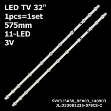 LED підсвітка TV 32 32D1334DB VES315WNDL-01 VES315WNDS-2D-R02 JLD320B1235-078CS-C 1шт ART-12303