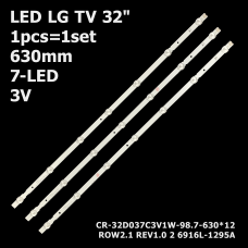 LED підсвітка TV LG 32 inch 630mm 7led A1/B1/B2 6916L-1438A 6916L-1295A 6916L-1437A 1шт ART-12640