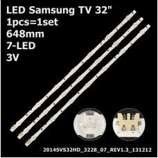 LED підсвітка TV Samsung 32 7-led 3V 648mm D4GE-320DC0-R2 D4GE-320DC0-R3 2014SVS32HD 1шт ART-12220