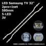 LED підсвітка Samsung TV 32 inch 580mm 5-led 3V V8DN-320SM0-R1 V5DN-320SM0-R4 BN96-36232A 2шт ART-12704