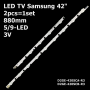 LED підсвітка TV Samsung 42 880mm 5/9-led D2GE-420SCA-R3 + D2GE-420SCB-R3 (2013SVS42F) 2шт ART-12718