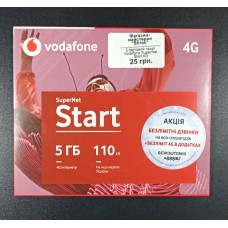 Стартовий пакет Vodafone SuperNet Start 4G 1