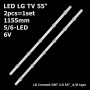 LED підсвітка TV LG 55 inch 1155mm 6V innotek DRT 30 55 A+B DRT30 6916L-1991A 6916L-1992A 2шт ART-12804