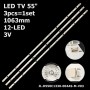 LED підсвітка TV 55 1063mm 12-led JLD550C1330-004AS-M-V03 L55M5-AD 3шт ART-12918