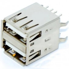 Гніздо USB тип AF x 2 2USB-2AF-2 180 градусів вертикальне