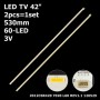 LED підсвітка TV 42 SAMSUNG 2012CSR420 7020 L60/R60 REV11 120529 SEL420V8-S0AA LBUB-SEL420V8-S0AA 2шт ART-13058