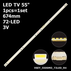 LED підсвітка TV 55 S_K55/62K_55_SFL70_72LED V6EY_550SMO_72LED_R4 LM41-00301A S_K55/65K_55_SFL70_72 1шт ART-13064