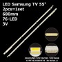 LED підсвітка Samsung TV 55 Samsung 2012SVS55 3D 7032NNB LEFT76+RIGHT76 REV13 BN96-21470A BN96-214 2шт ART-13106