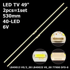 LED підсвітка TV 49 LB49013 V0-00 LB49013 V3-00 LB49025 V0_00 KD-49X8000E 77900 DFD-8 YM7S490HNG0 2шт ART-13118