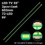 LED підсвітка TV 55 V14 ART5 TV REV03 L-type 55 V14 ART5 TV REV03 R-type 6916L-1724A 6916L-1726A 2шт ART-13205