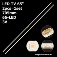 LED підсвітка TV 65 V9Q6-650SM0-R0 9Y_Q60_STC650AC1_3030F 19Y_Q60_STC650AC1_3030F BN96-48108A 2шт ART-13302