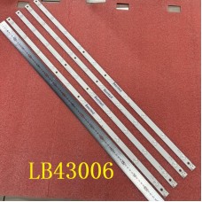 LED підсвітка TV LB-C430F14-E1-A-G2-DL1 LB43006 C430F15 SVJ430A07 4 шт 10LED(3V) 855mm ART-20F1519