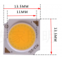 Диод Bridgelux LED COB 3C2B/3000K-V4 13,5мм квадратный Diode DC 9-10V 3W 300mA (теплый белый свет) - фото 1
