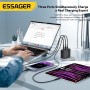 Зарядний пристрій Essager 140W MingQ GaN Hign Power Travel Charger 2 Type-C + USB A EU Black (ECT2CA-MQB01-Z) - фото 