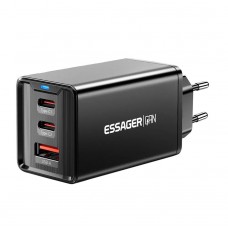 Зарядний пристрій Essager 67W GaN Travel Charger JT-G67TC2U1 2 TYPE C + USB A EU Black (ECTAC-KSB01-Z) 1