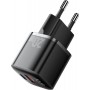 Зарядное устройство Essager Camber 20W GaN Travel Phone Charger USB A + Type C EU Black (ECTAC-HMB01-P) - фото 1