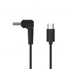 Кабель-адаптер USB Type-C на DC4017 (DC 4.0x1.7mm) з тригером PD 12V/3А 65Вт 1