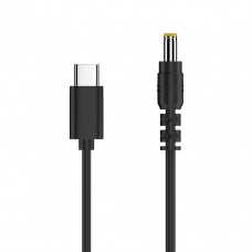 Кабель-адаптер USB Type-C на DC5525 (DC 5.5x2.5mm) з тригером PD 12V/3А 65Вт 1