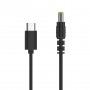 Кабель-адаптер USB Type-C на DC5525 (DC 5.5x2.5mm) з тригером PD 12V/3А 65Вт - фото 1