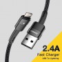 Кабель Essager Star Lightning USB 20 Вт 1м Чорний (EXCL-XC01) - фото 1