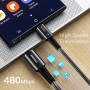 Кабель Essager Sunset USB Type-C to USB Type-C 100 Вт 5A 1м Чорний (EXCTT1-CG01) - фото 