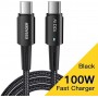 Кабель Essager Sunset USB Type-C to USB Type-C 100 Вт 5A 2м Чорний (EXCTT1-CGA01) - фото 