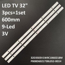 LED підсвітка Haier 32 PB08D602173BL052-001H 320E01301401 32D3503V1W9C1B60218M LED29D9-01(A) 3шт. 1