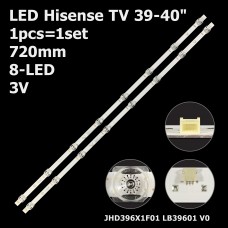 LED підсвітка Hisense TV 39-40 inch 8-led 720mm 40AE5000F 40A5600FTUK LB39601 V0 JHD396X1F01-TXL1 1шт. 1